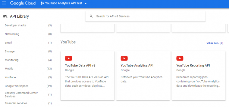 Youtube API Library